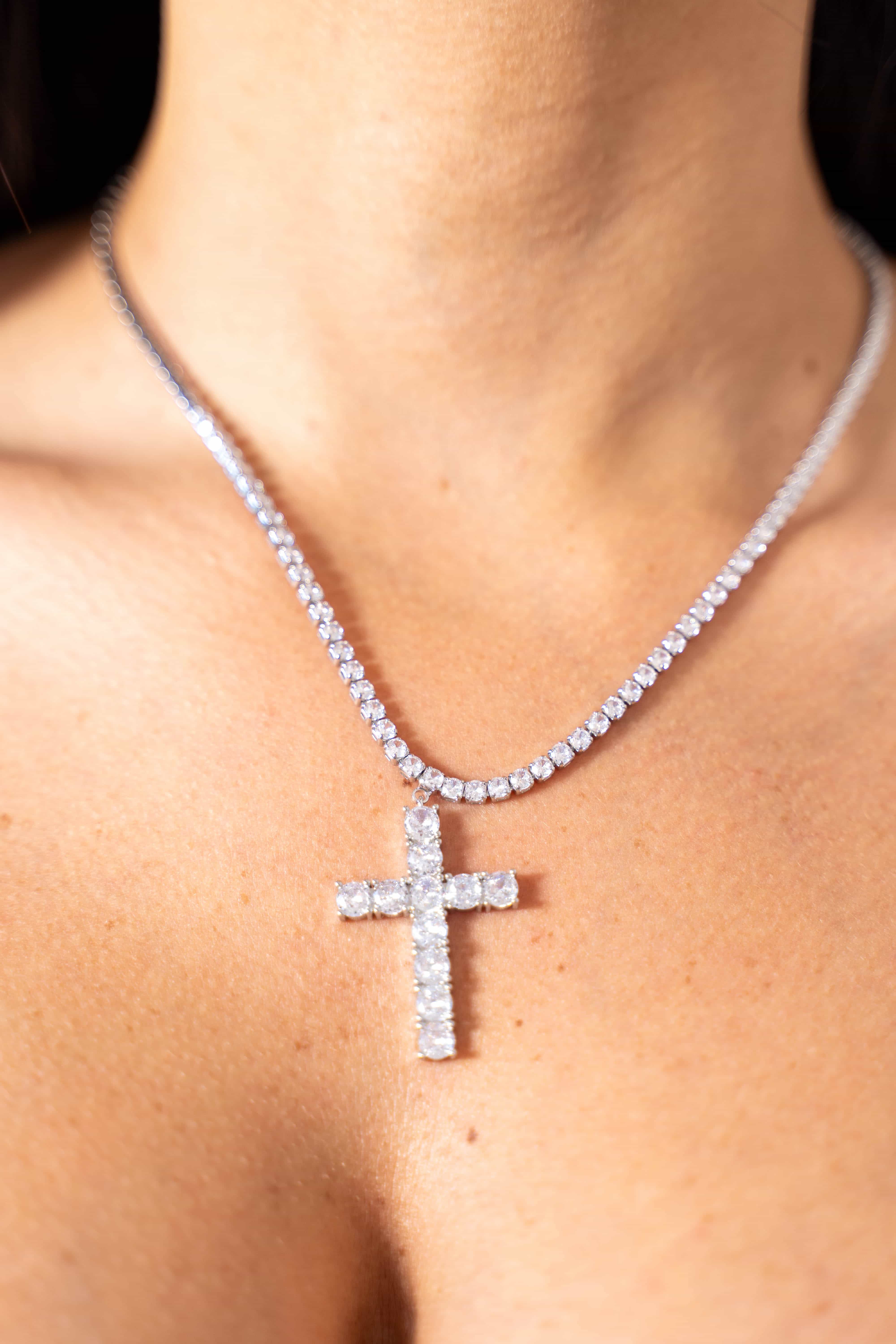 Collana Croce E Strass - Image 2
