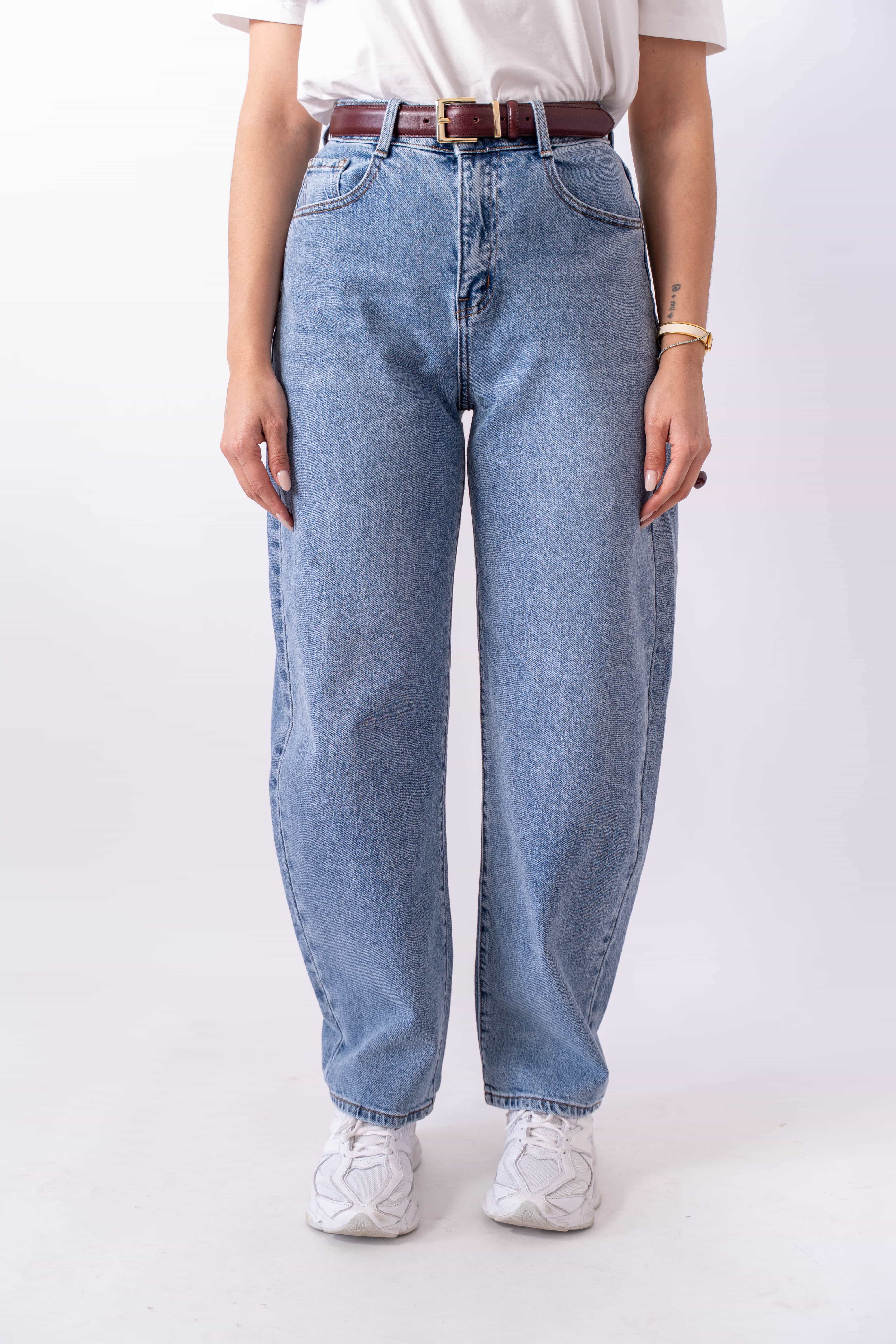 Jeans Balloon Fit Chiaro