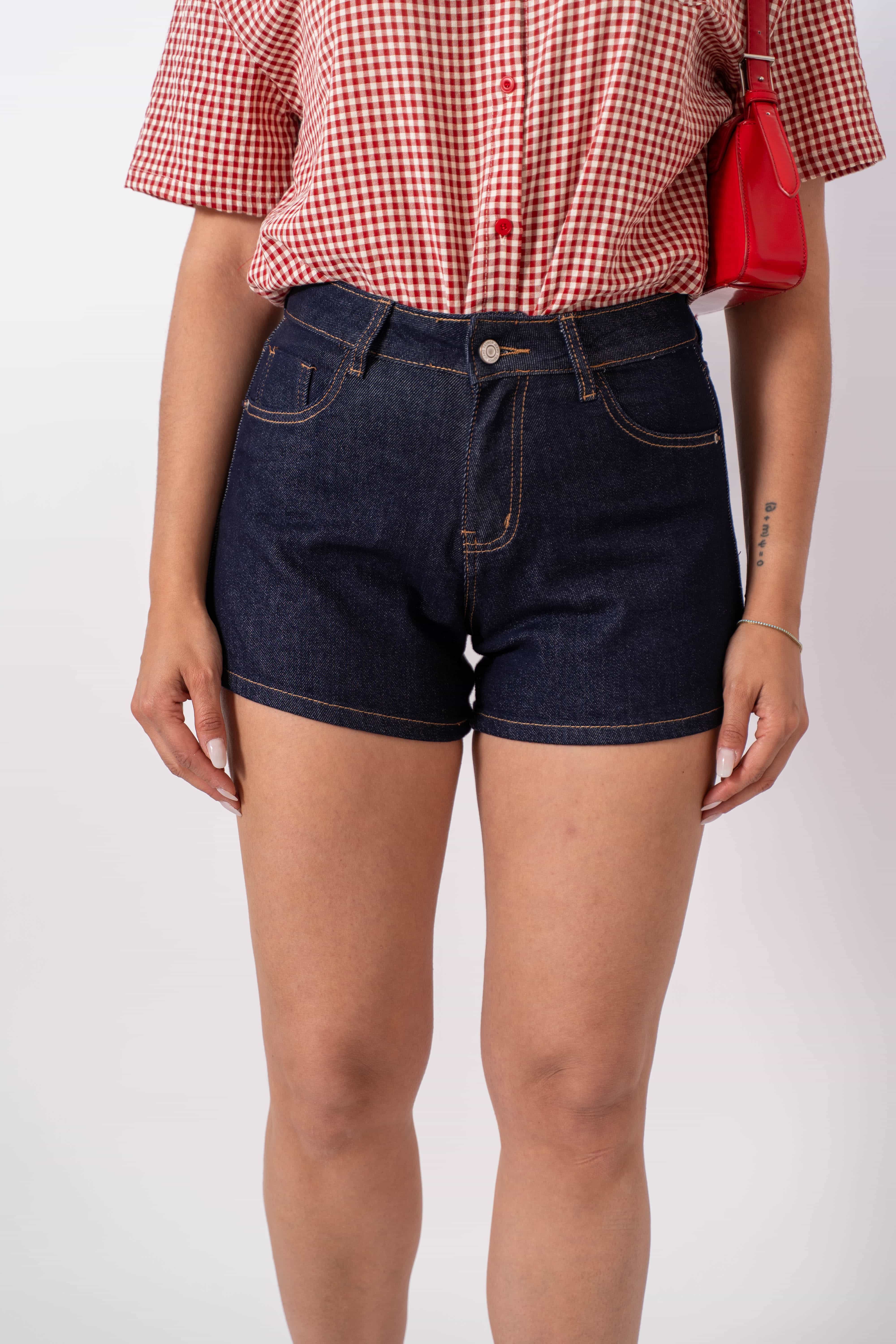 Shorts In Denim Lavaggio Zero
