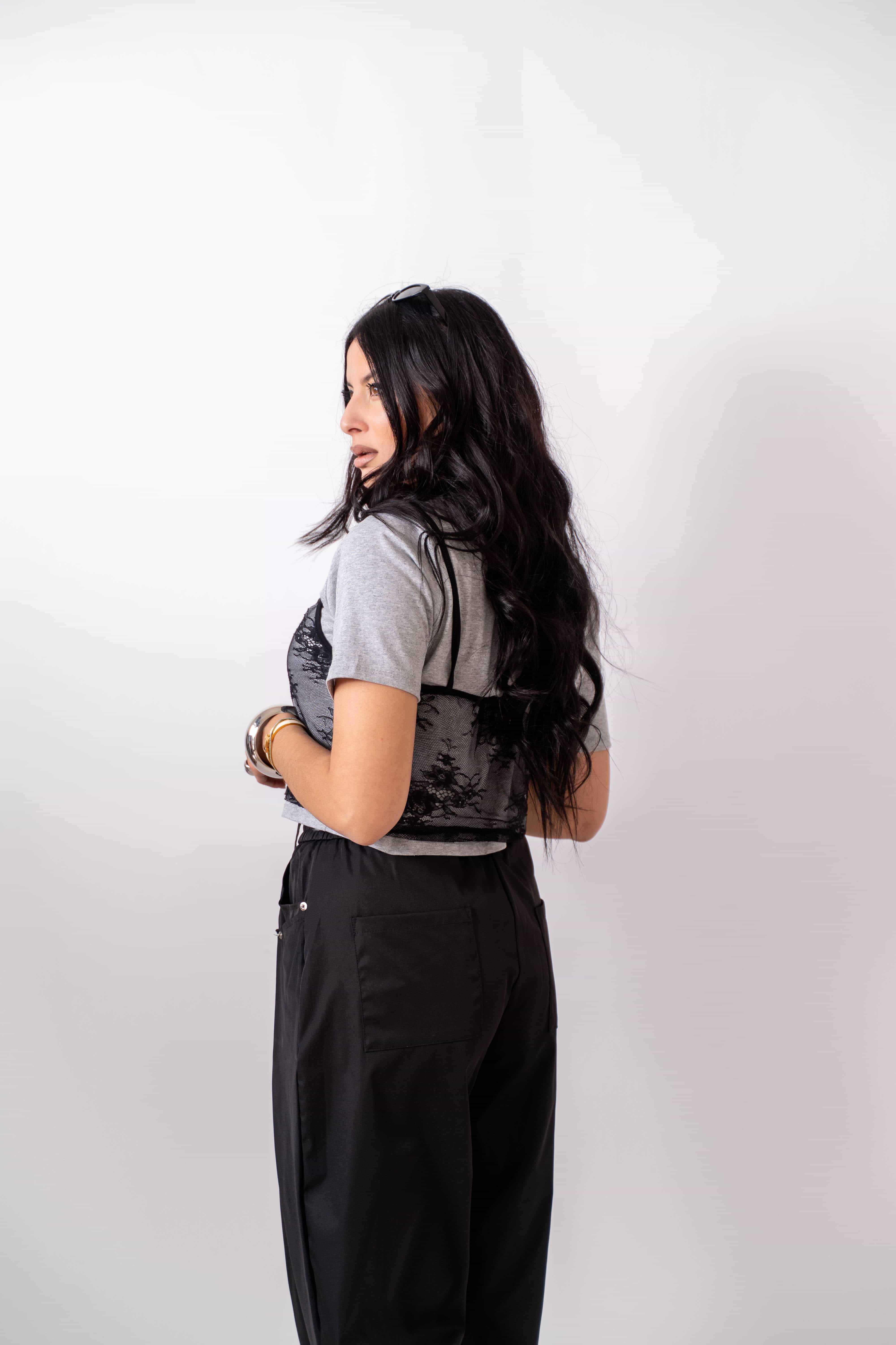 T-Shirt Con Pizzo - Image 3