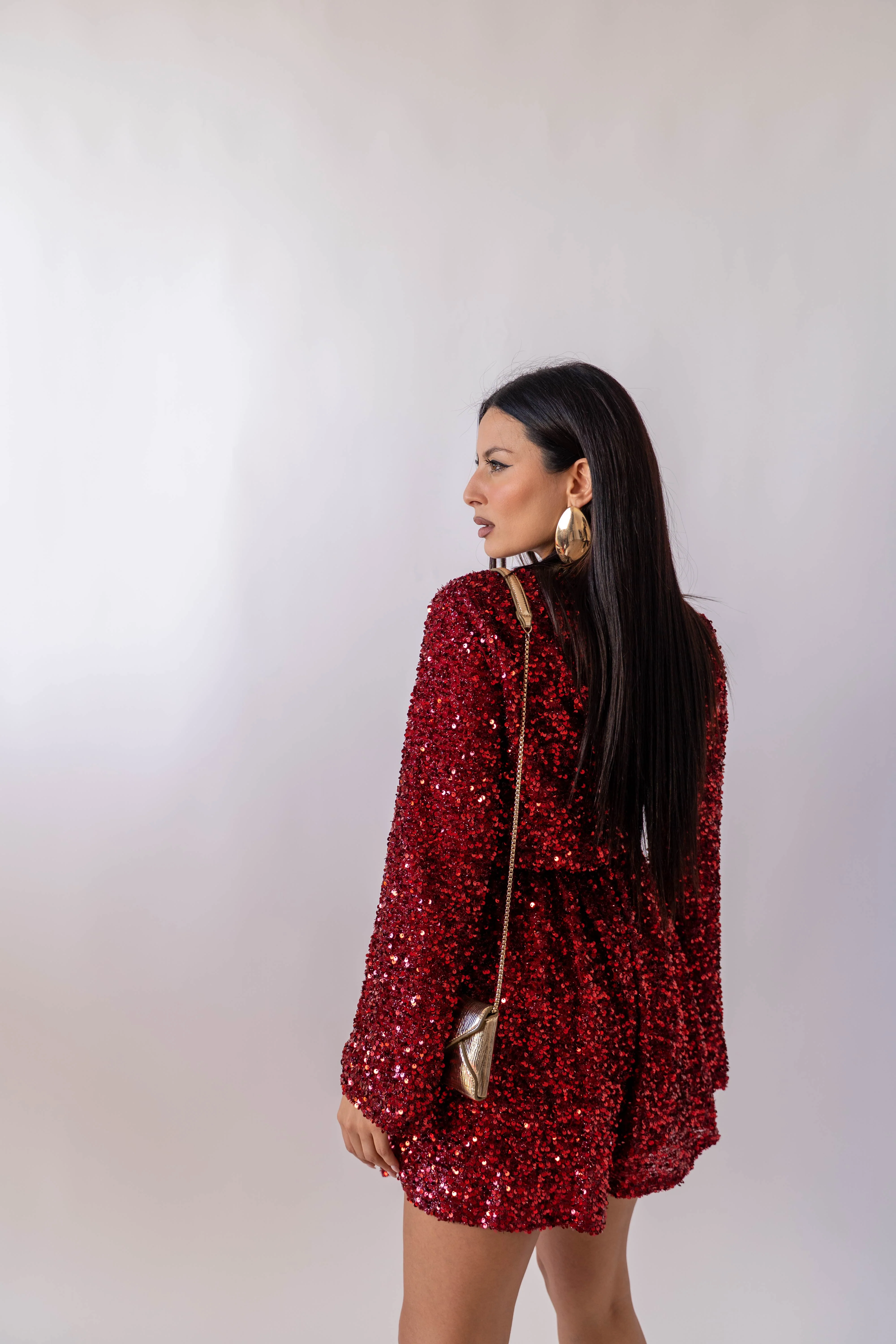 Tutina Paillettes Bordeaux - Image 3