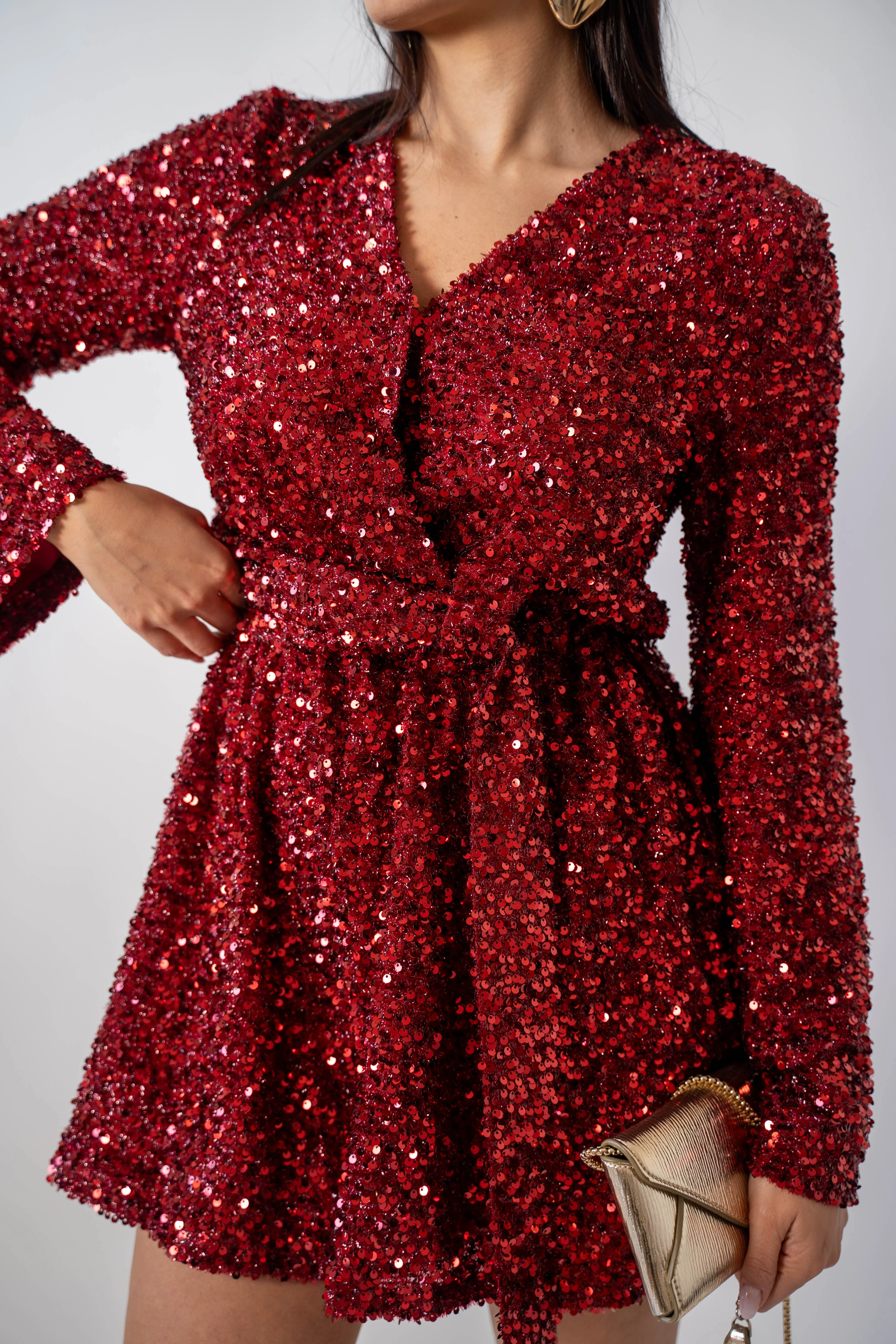 Tutina Paillettes Bordeaux - Image 4